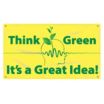 Think Green It's A Great Idea Banners
