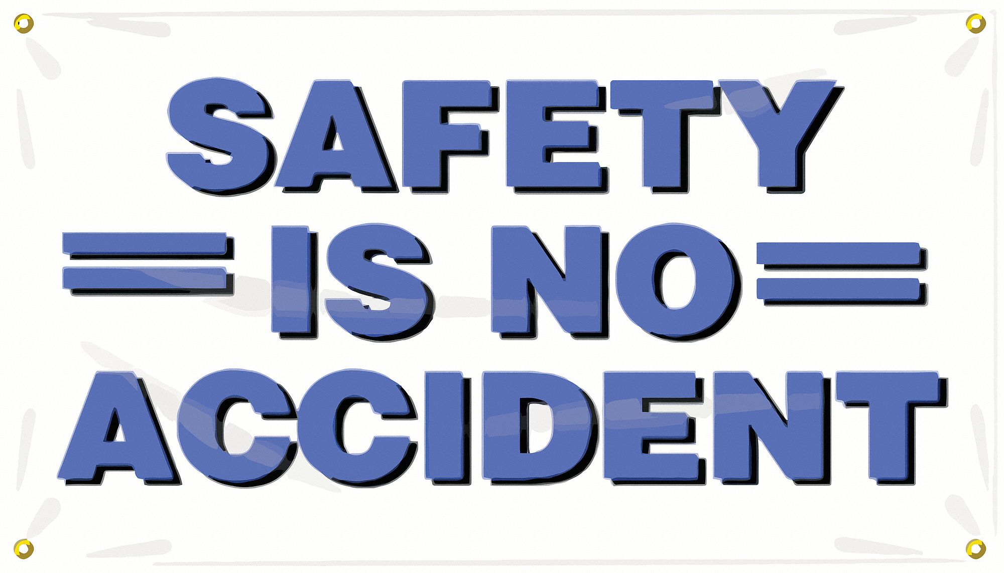 Safety Banner: Poly Sheeting, 28 in x 48 in Nominal Sign Size, Indoor/Outdoor, 1 Printed Sides