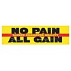 Safety Promotes Quality No Pain All Gain Banners image