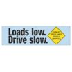 Loads Low. Drive Slow. Forklift Speed Limits Strictly Enforced Banners