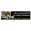 Be On The Prowl For Safety Violations. Spot Them -Report Them! Banners image