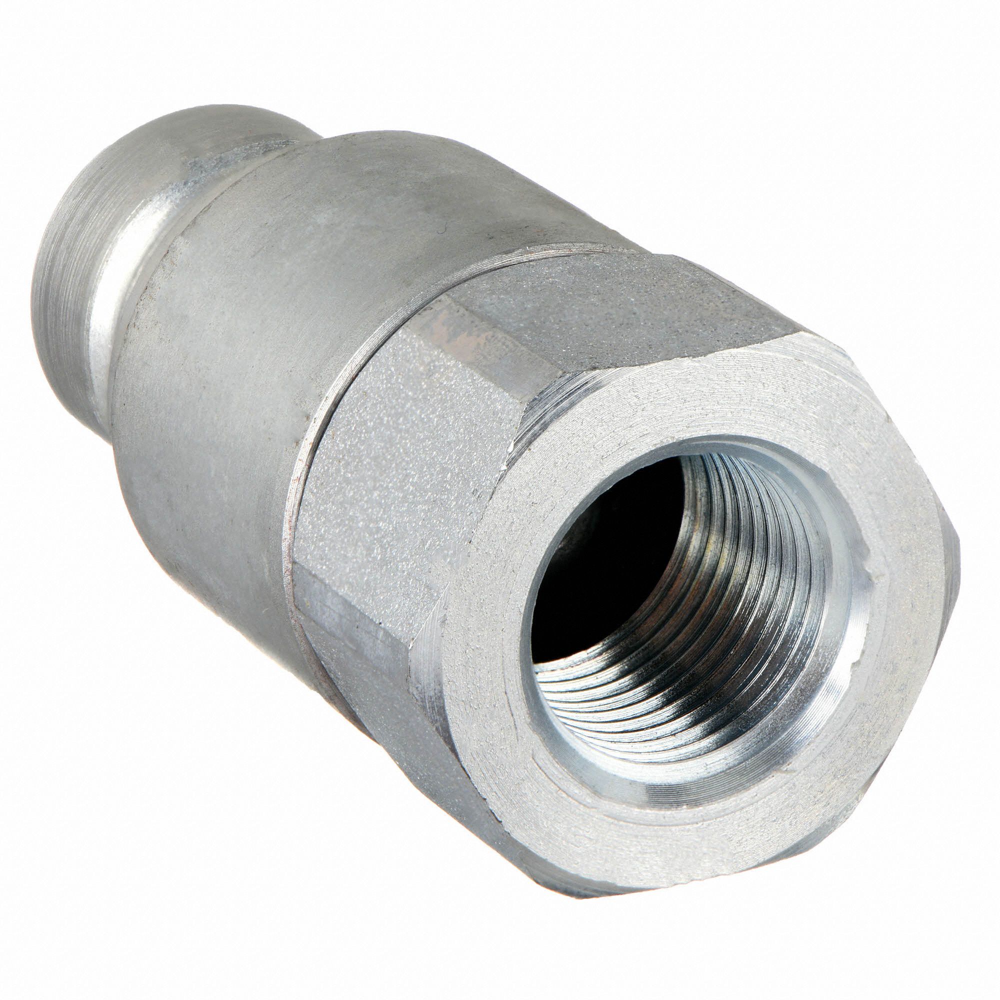 PARKER Hydraulic Quick Connect Hose Coupling, Plug, FEM Series, Steel