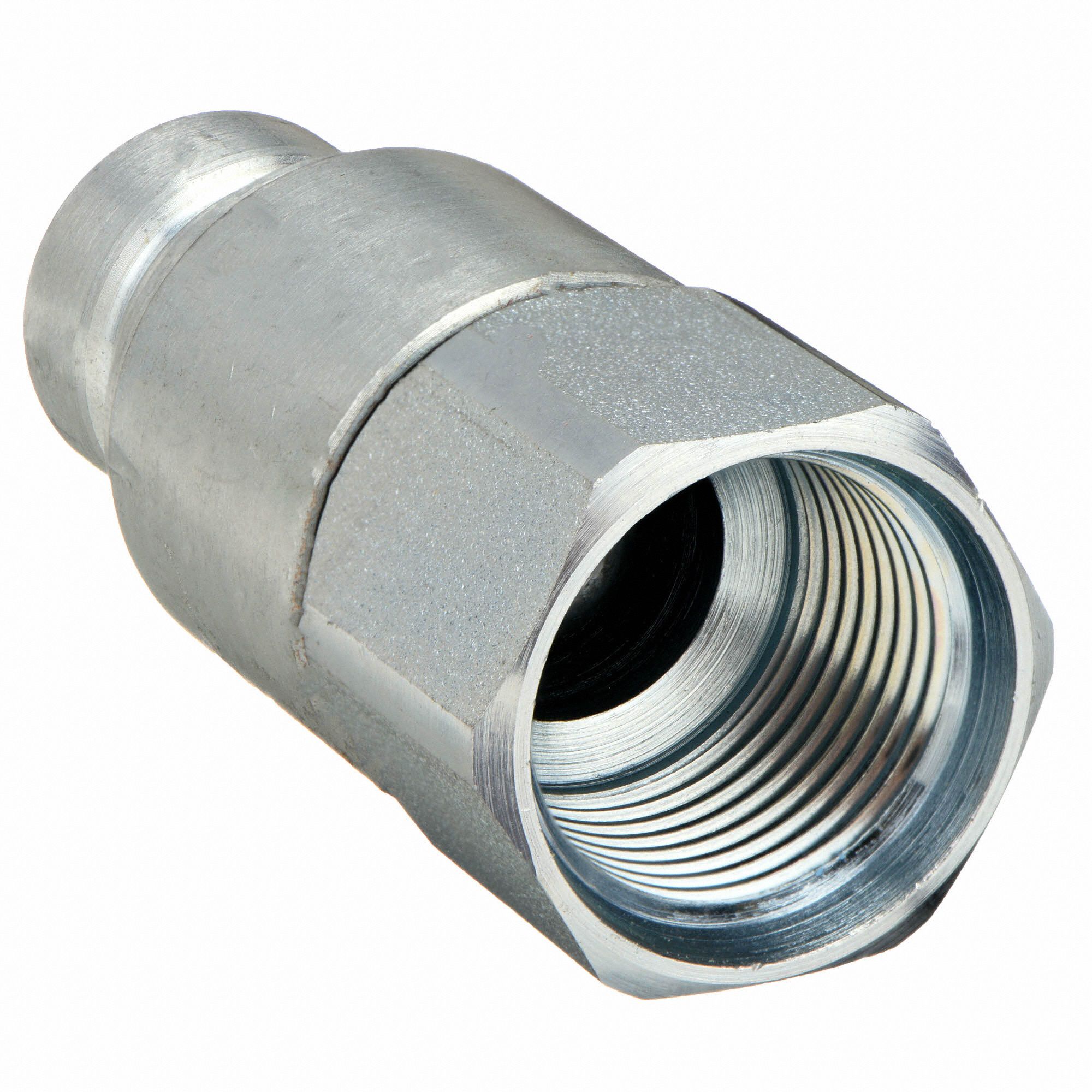 PARKER Hydraulic Quick Connect Hose Coupling, Plug, FEM Series, Steel