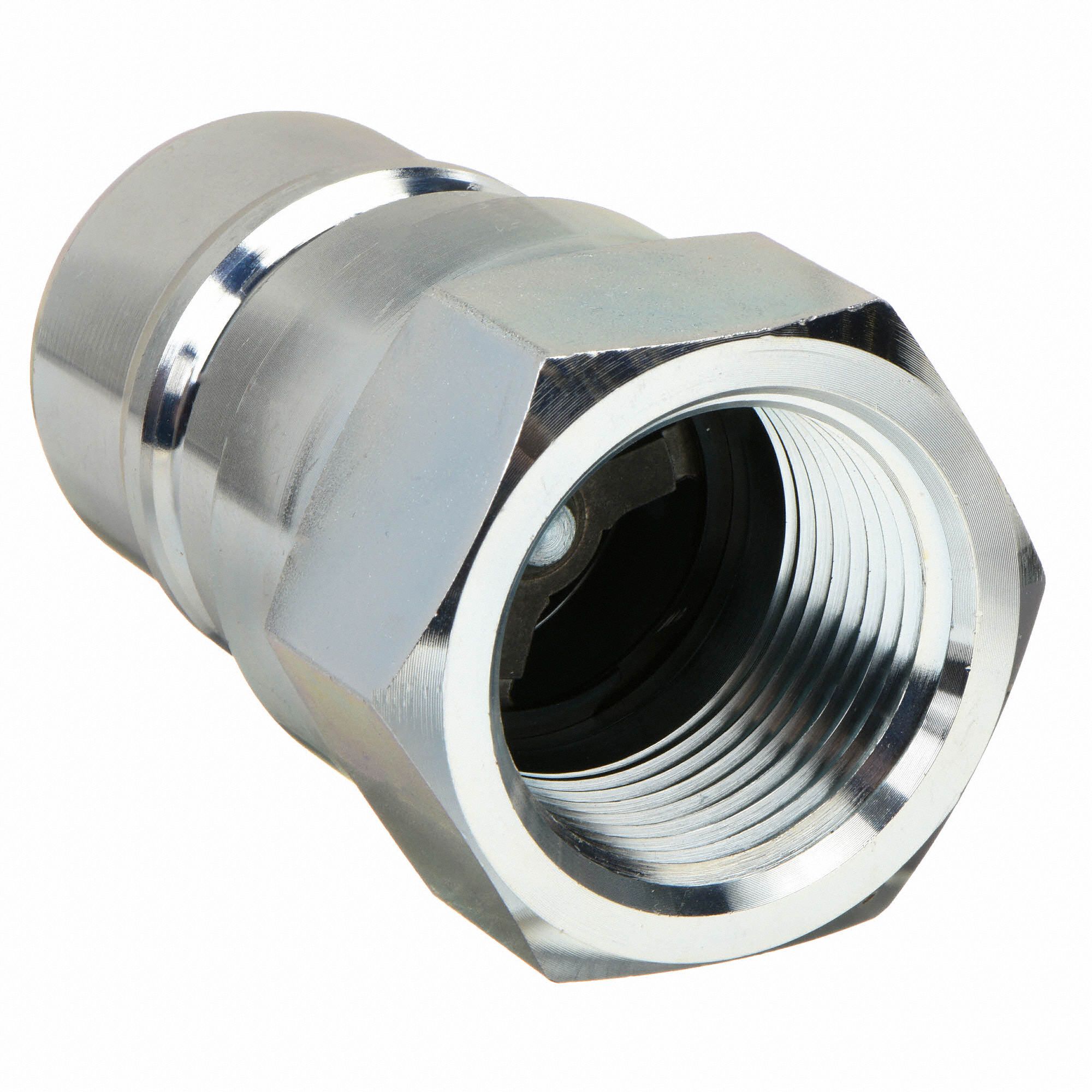 PARKER Hydraulic Quick Connect Hose Coupling, Plug, 6600 Series, Steel