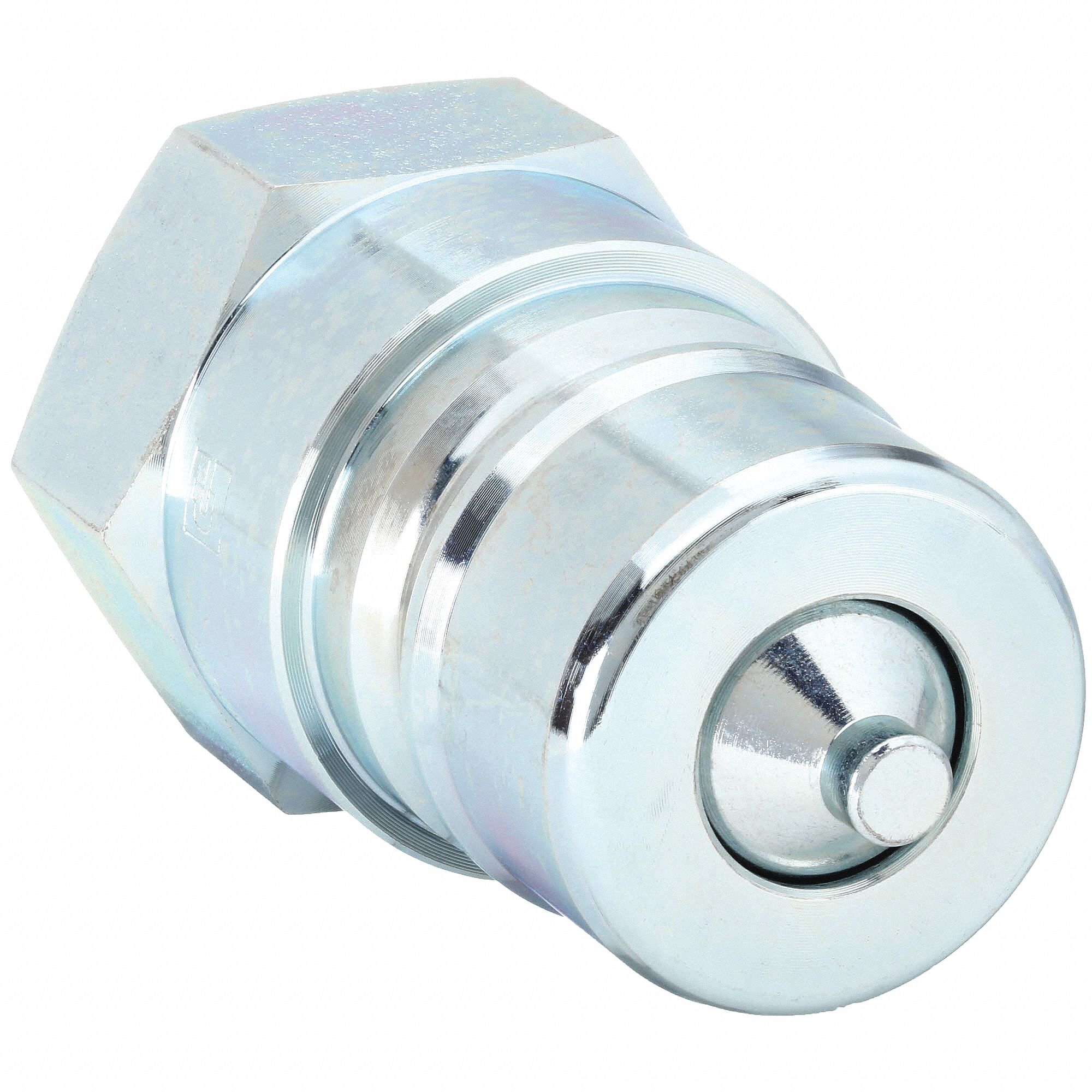 Hydraulic Quick Connect Hose Coupling: 1/2 in Coupling Size, Steel, 45.42 lpm Max. Flow Rate