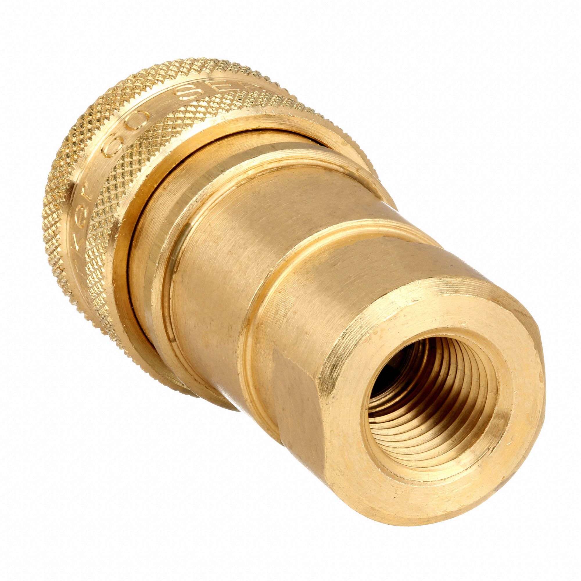 PARKER Hydraulic Quick Connect Hose Coupling, Socket, 60 Series, Brass 31A846BH260 Grainger