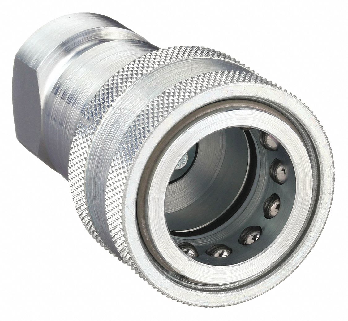 19248-6-6 Parker, BSP 3/8 Female Straight Steel Crimped Hose Fitting, 330  bar, 299-0135