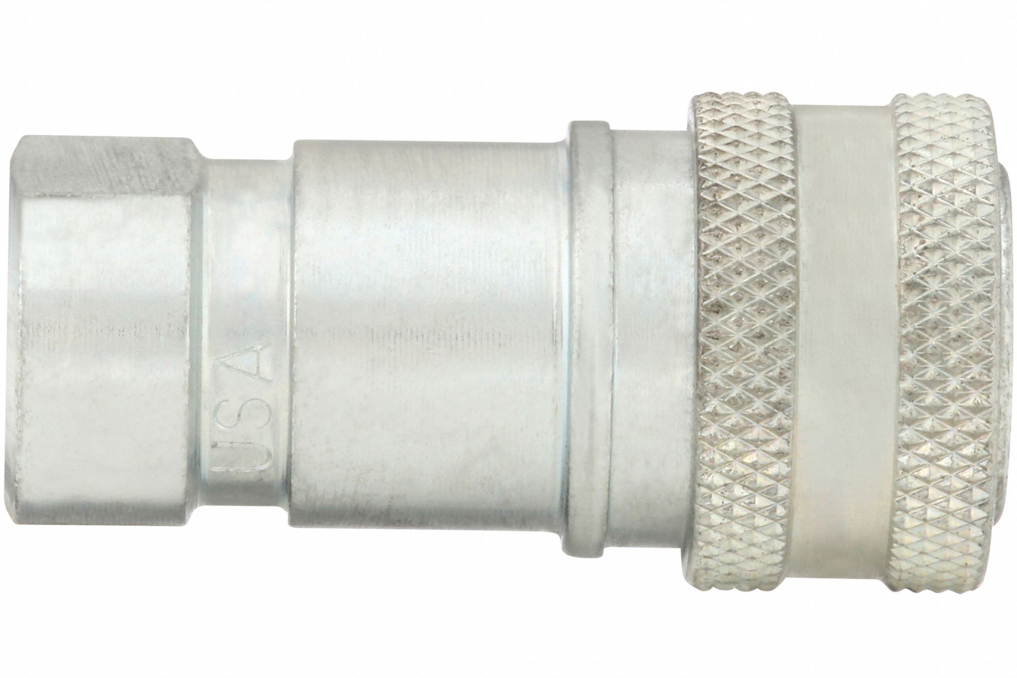 PARKER Hydraulic Quick Connect Hose Coupling: 1/4 in Coupling Size, Steel,  11 lpm Max. Flow Rate