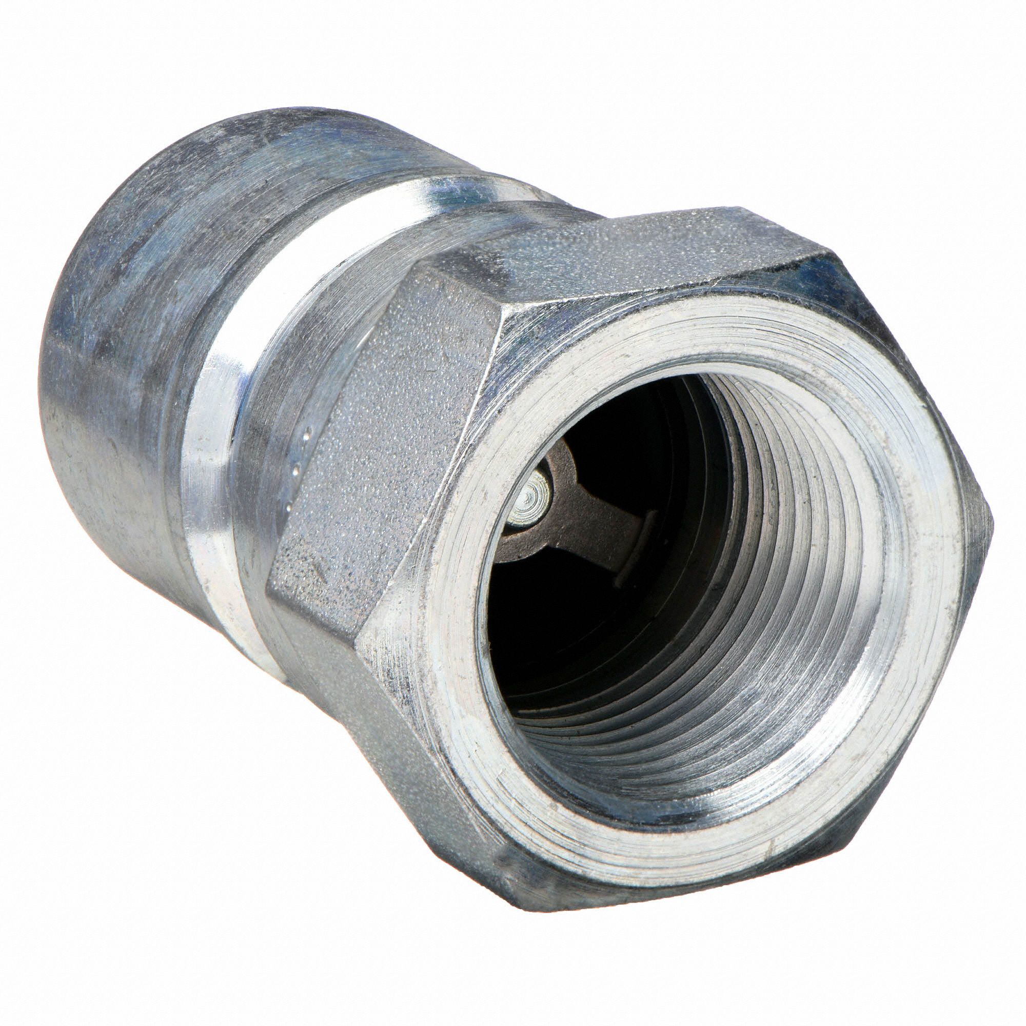 PARKER Hydraulic Quick Connect Hose Coupling, Plug, 60 Series, Steel