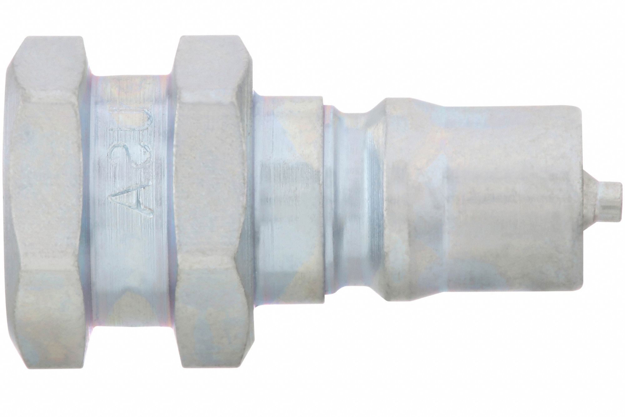 Hydraulic Quick Connect Hose Coupling: 1/8 in Coupling Size, Steel, 3 lpm Max. Flow Rate