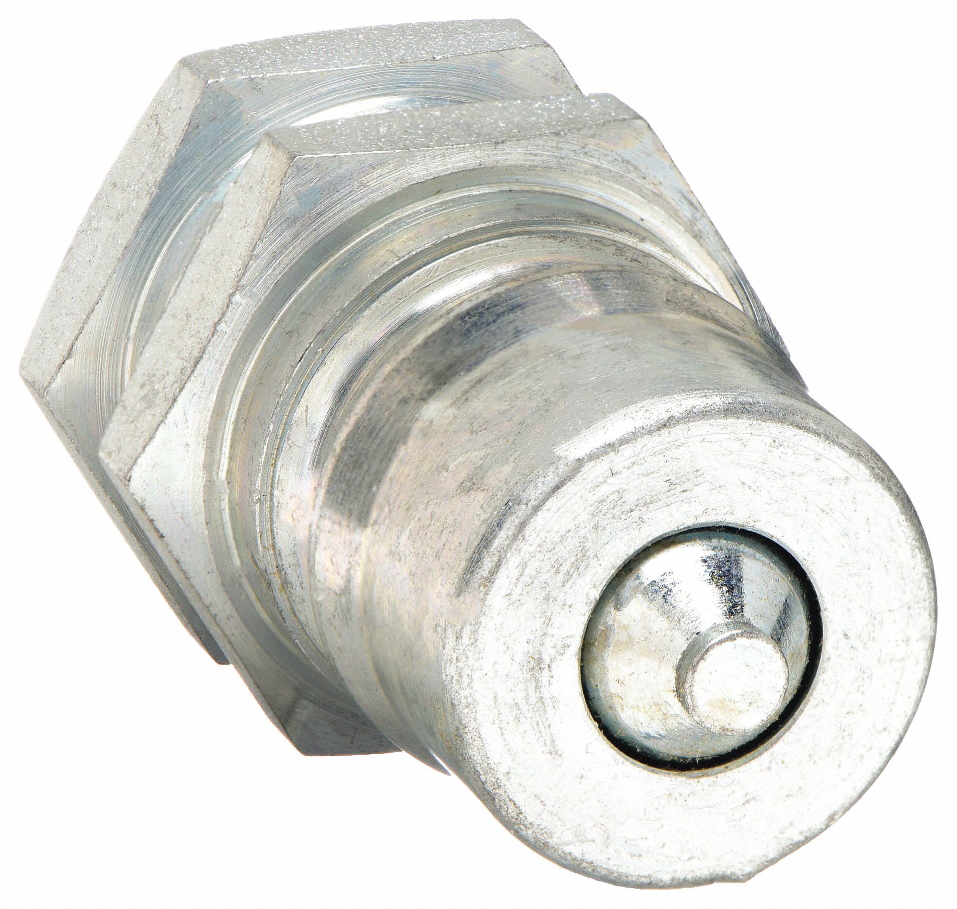 Hydraulic Quick Connect Hose Coupling: 7/8 in Coupling Size, Steel, 45 lpm Max. Flow Rate