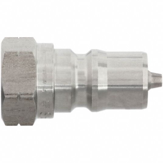 PARKER Hydraulic Quick Connect Hose Coupling: 1/4 in Coupling Size, 303  Stainless Steel