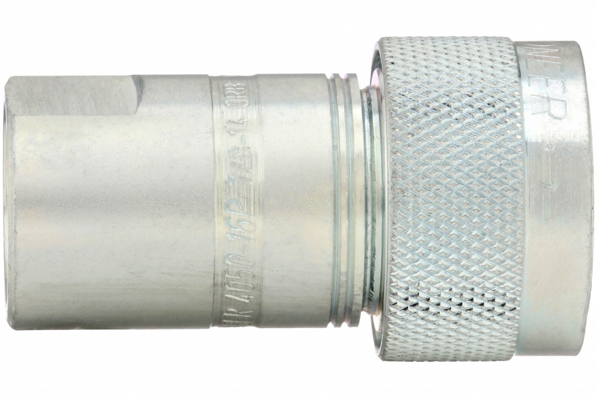 Hydraulic Quick Connect Hose Coupling: 1/2 in Coupling Size, Steel, 45.42 lpm Max. Flow Rate