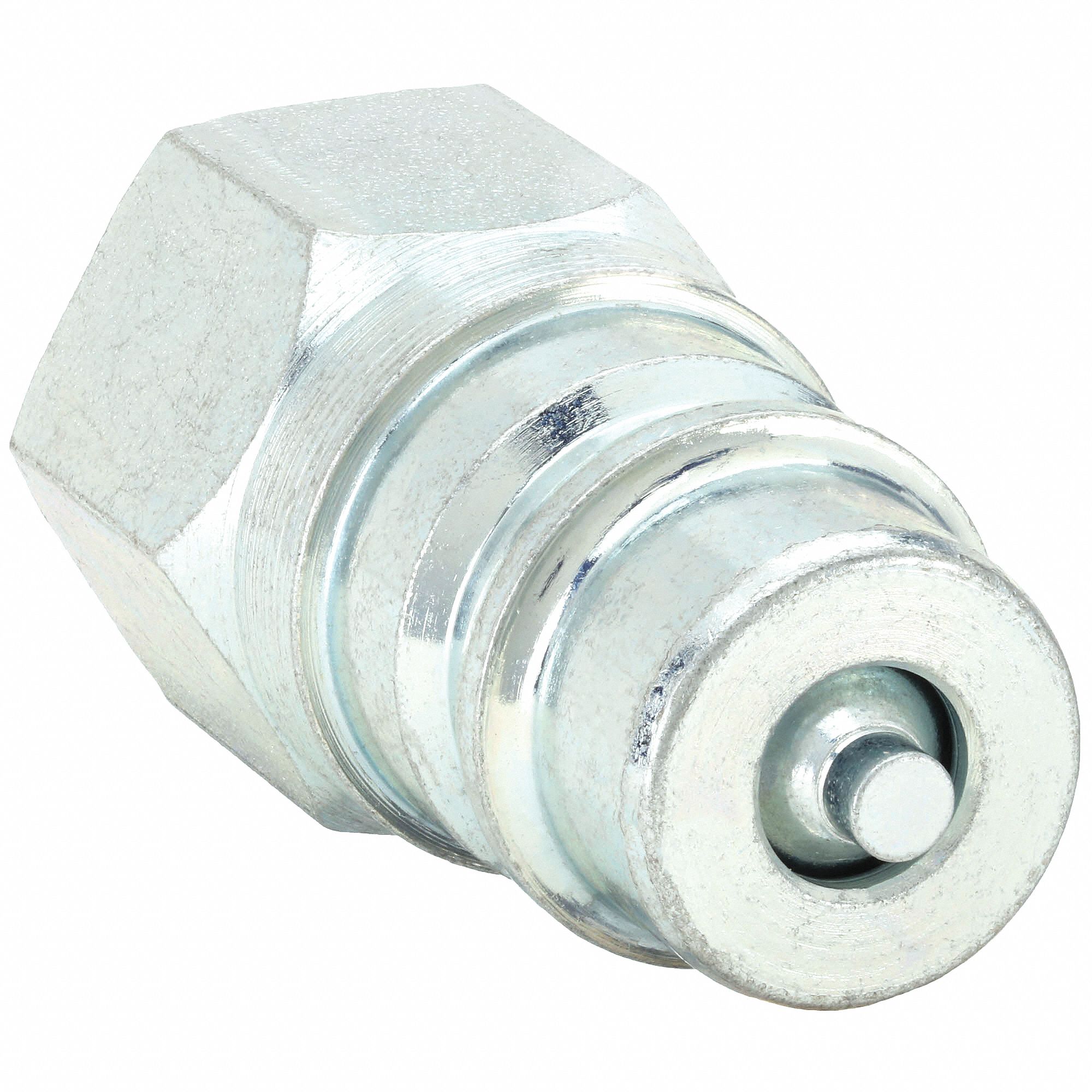Hydraulic Quick Connect Hose Coupling: 1/4 in Coupling Size, Steel, 11.36 lpm Max. Flow Rate