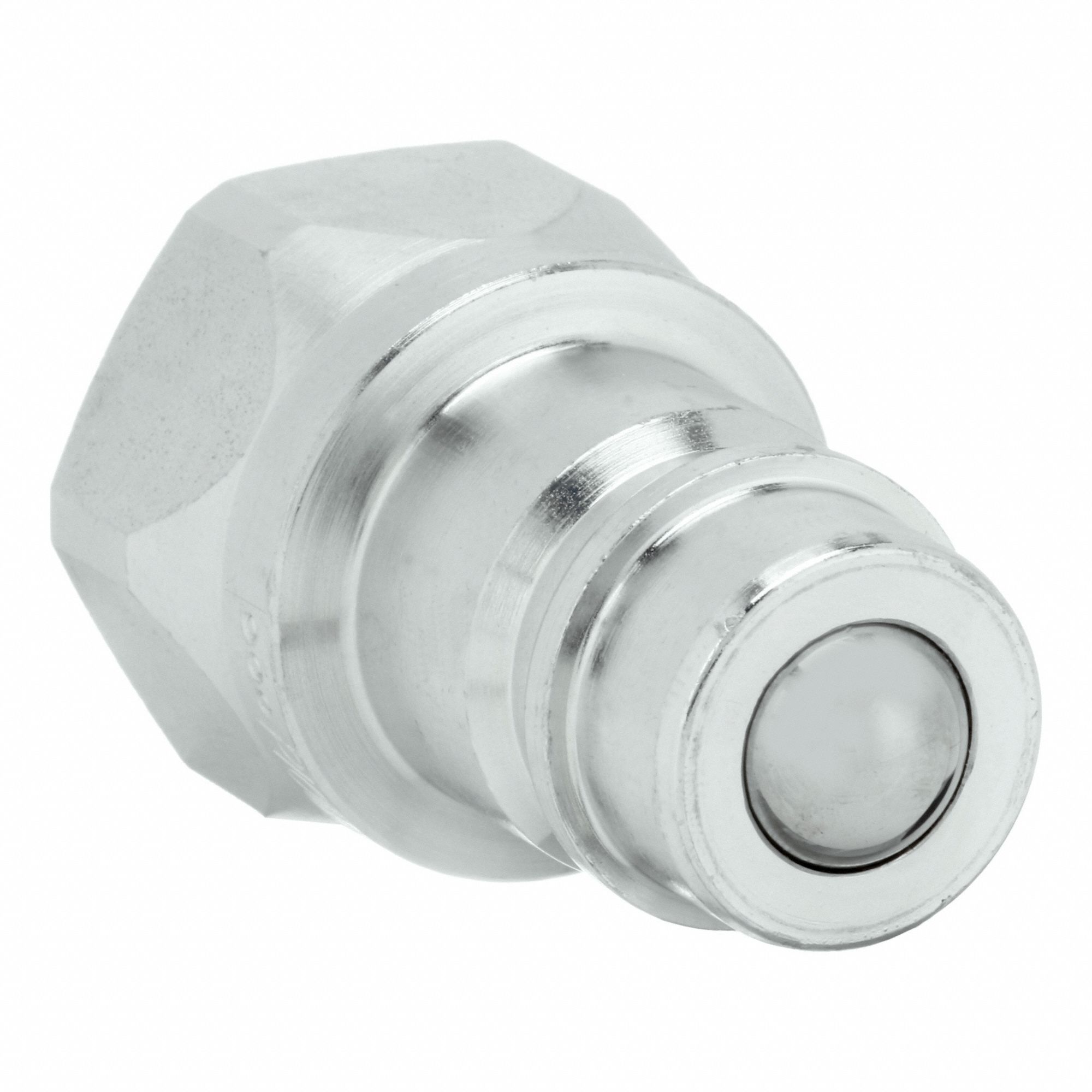 Hydraulic Quick Connect Hose Coupling: 1/2 in Coupling Size, Steel, 45.42 lpm Max. Flow Rate