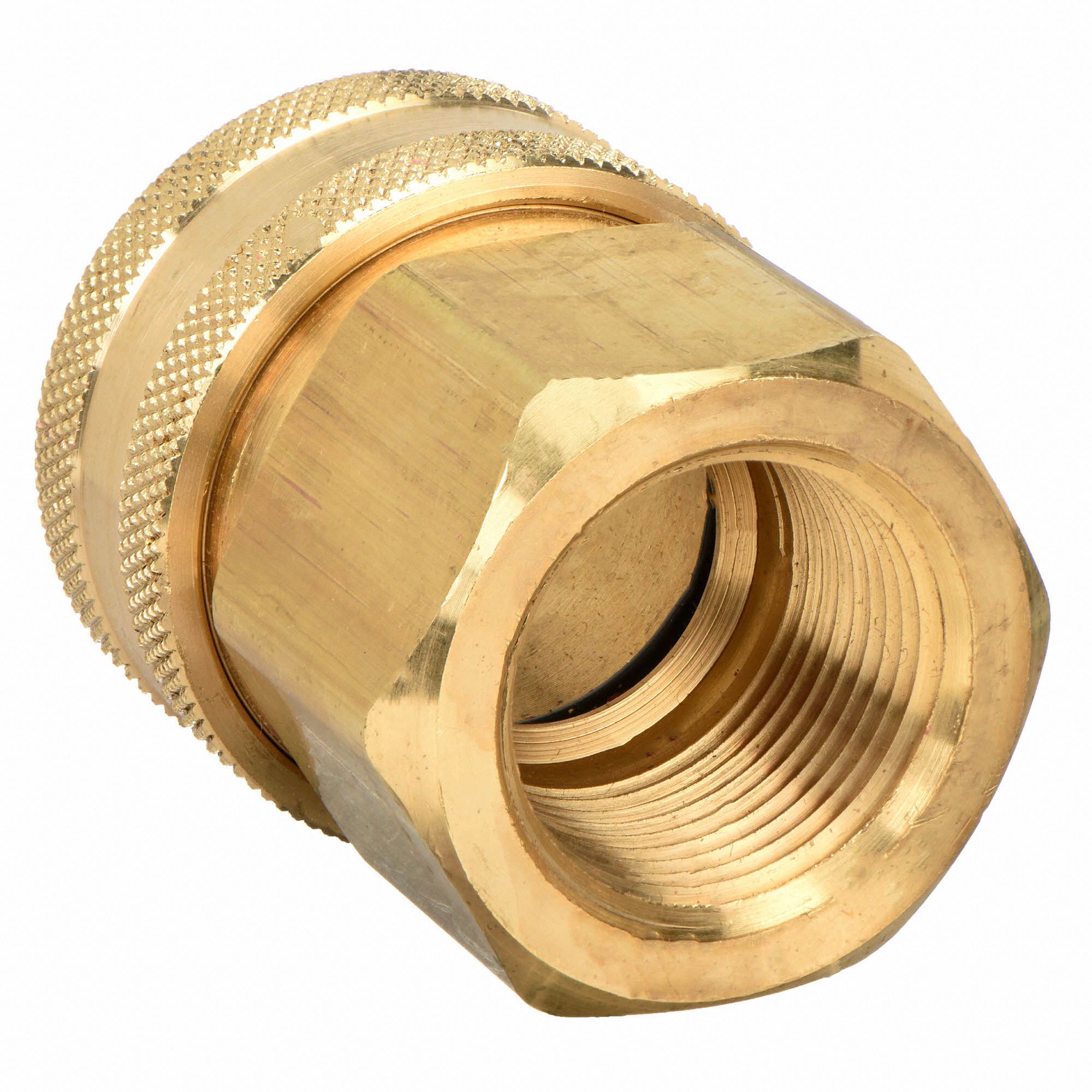 PARKER Hydraulic Quick Connect Hose Coupling, Socket, ST Series, Brass 31A962BST8 Grainger