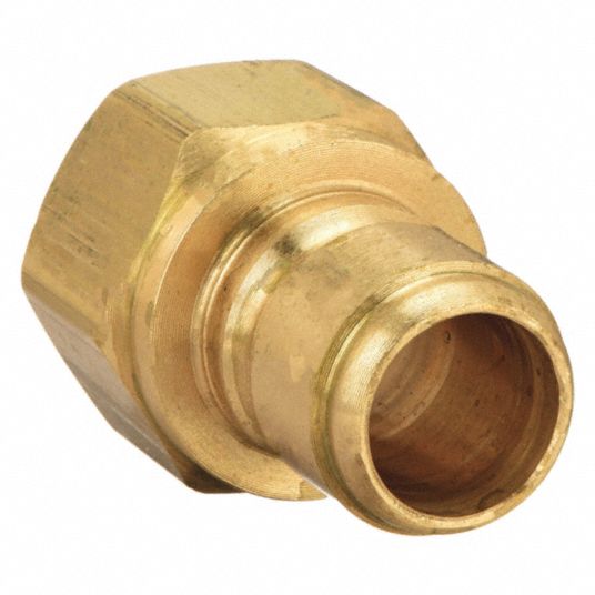 PARKER, 3/4 in Coupling Size, Brass, Hydraulic Quick Connect Hose Coupling  - 31A984