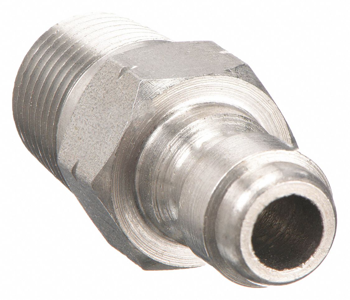 Hydraulic Quick Connect Hose Coupling: 1/8 in, 303 Stainless Steel, 11.36 lpm Max. Flow Rate