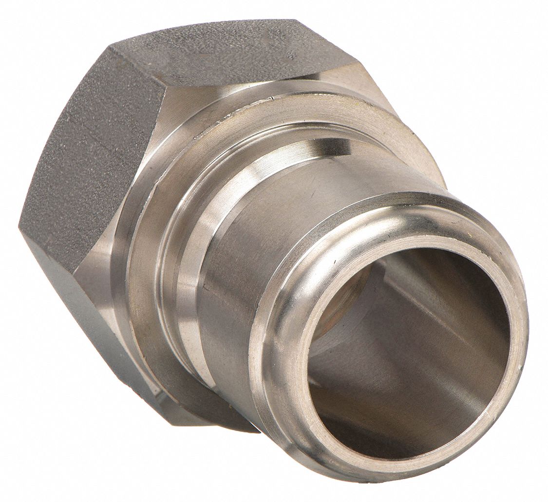 PARKER, 1 in Coupling Size, 303 Stainless Steel, Hydraulic Quick