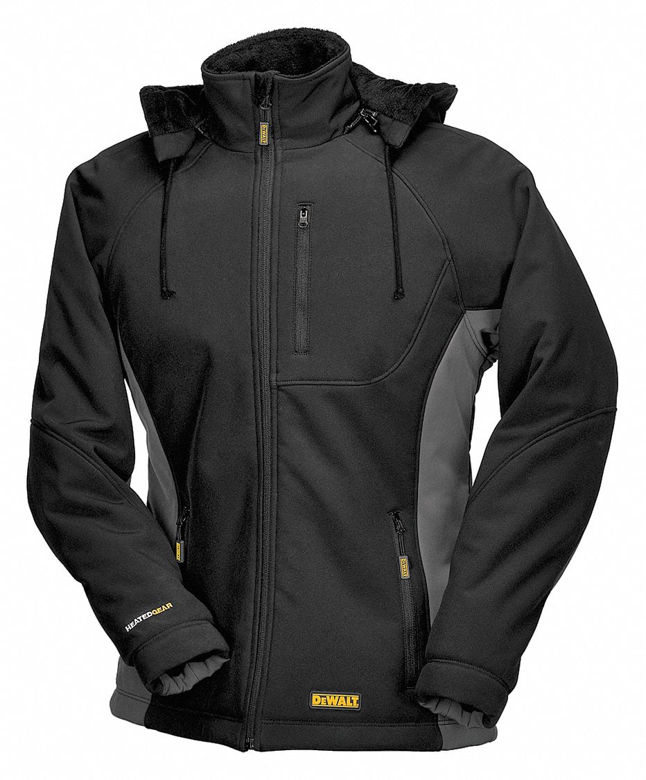 DEWALT Women's Black Heated Jacket, Size: 2XL, Battery Included: Yes ...