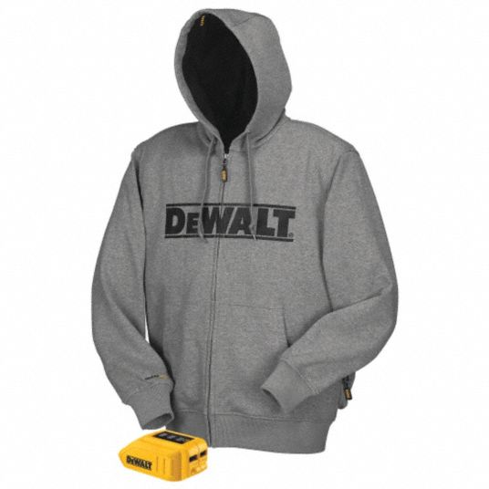 DEWALT Men s S Heated Hoodie 31AC99 DCHJ068B S Grainger