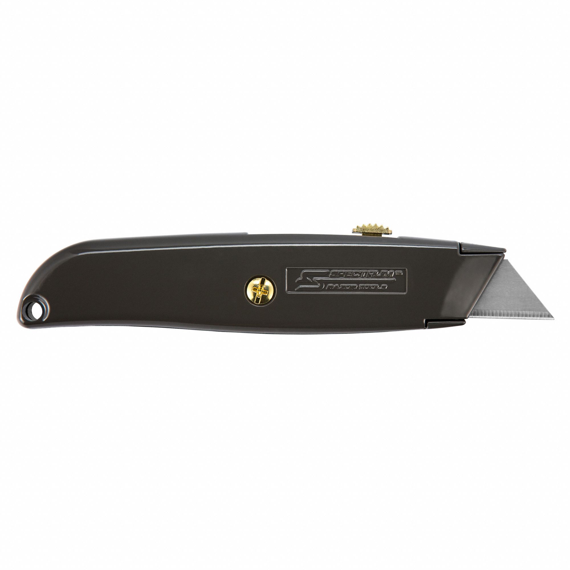 Utility Knife, Retractable, 6-3/8In, Metal