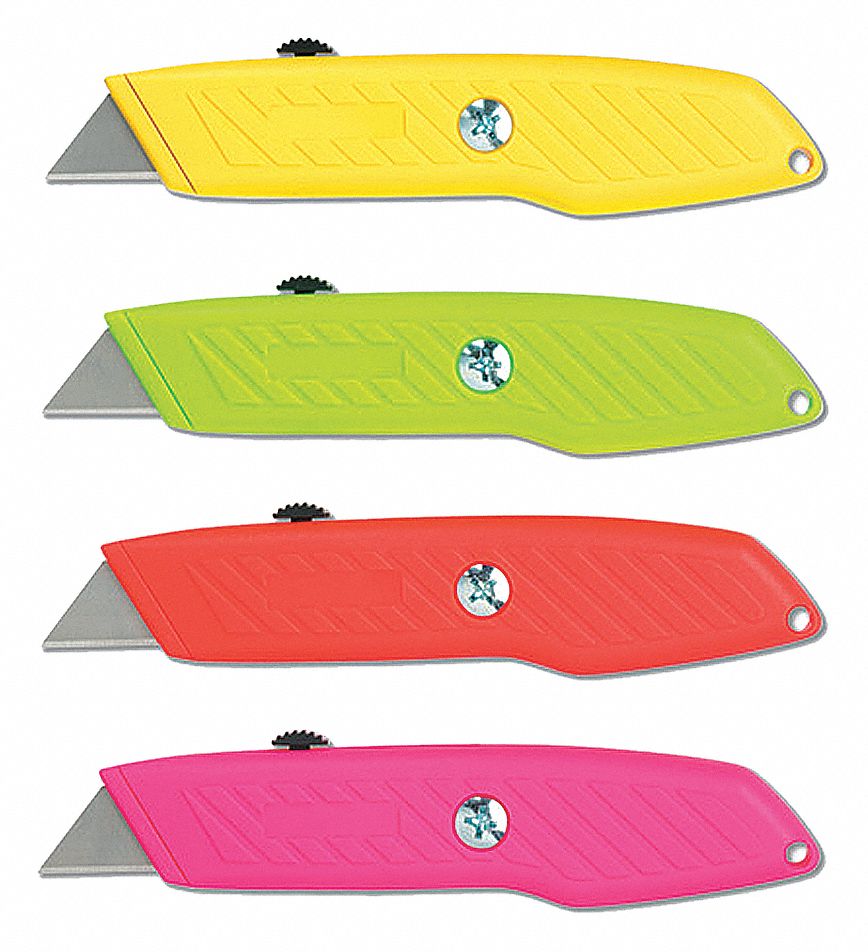 PACIFIC HANDY CUTTER, INC Mixed,Carbon Steel Utility Knife,6 in Overall