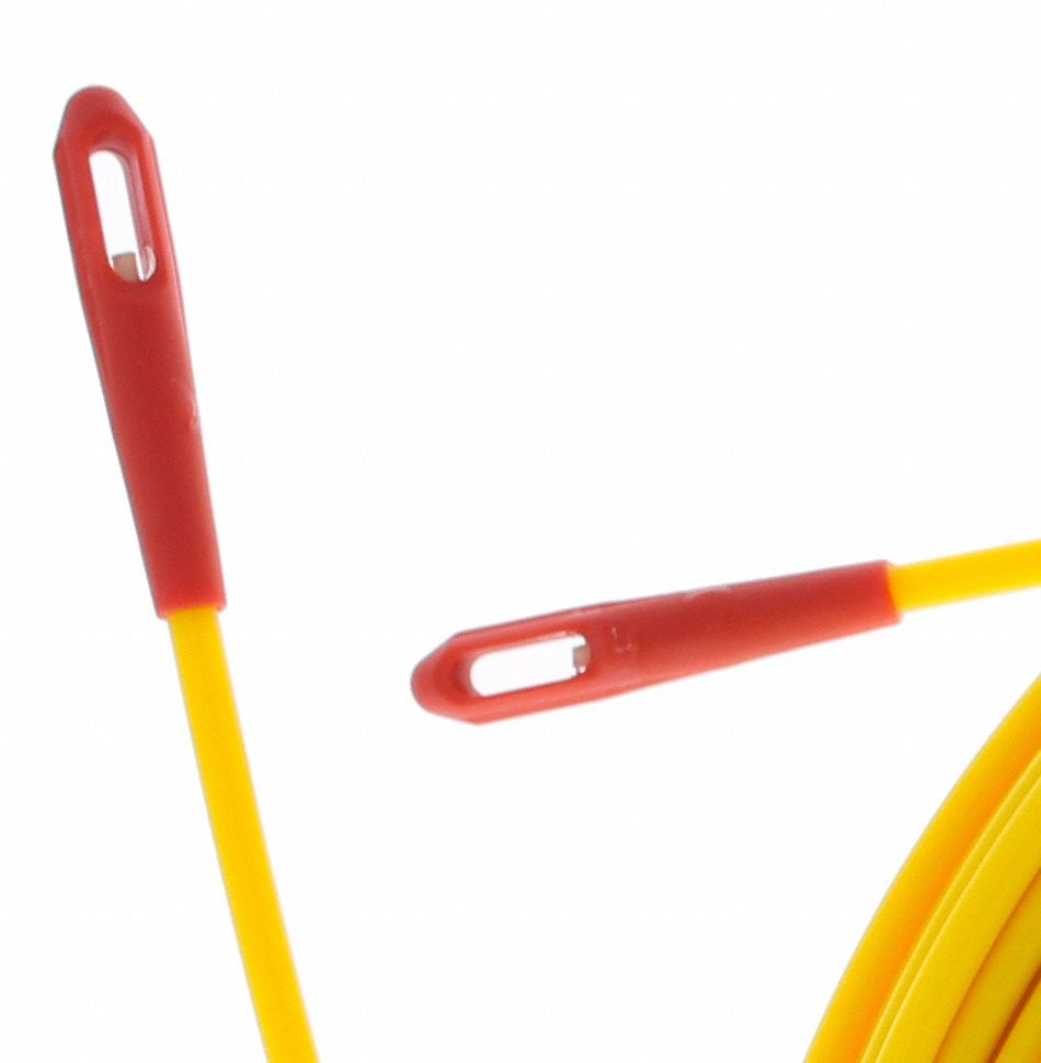 IDEAL 100 ft Fish Tape, Fiberglass, 3/16" Tape Size, Round Tape Profile