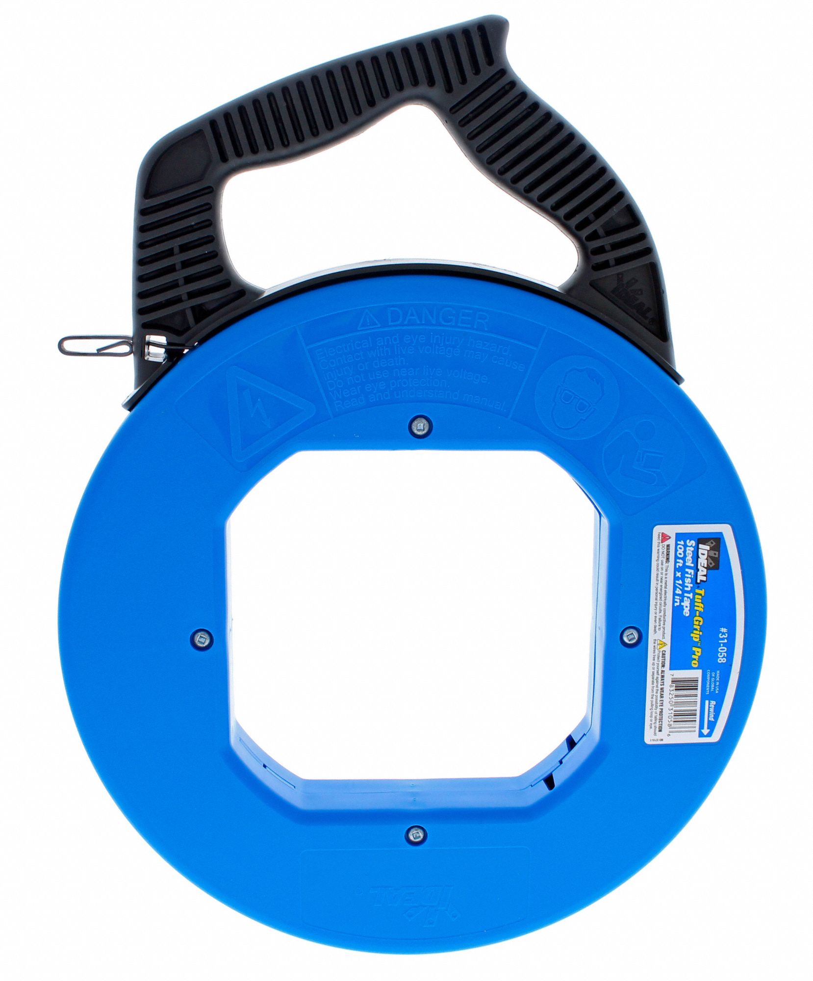 IDEAL 100 ft Fish Tape, Steel, 1/4" x 0.060" Tape Size, Flat Tape Profile 31AD5531058 Grainger