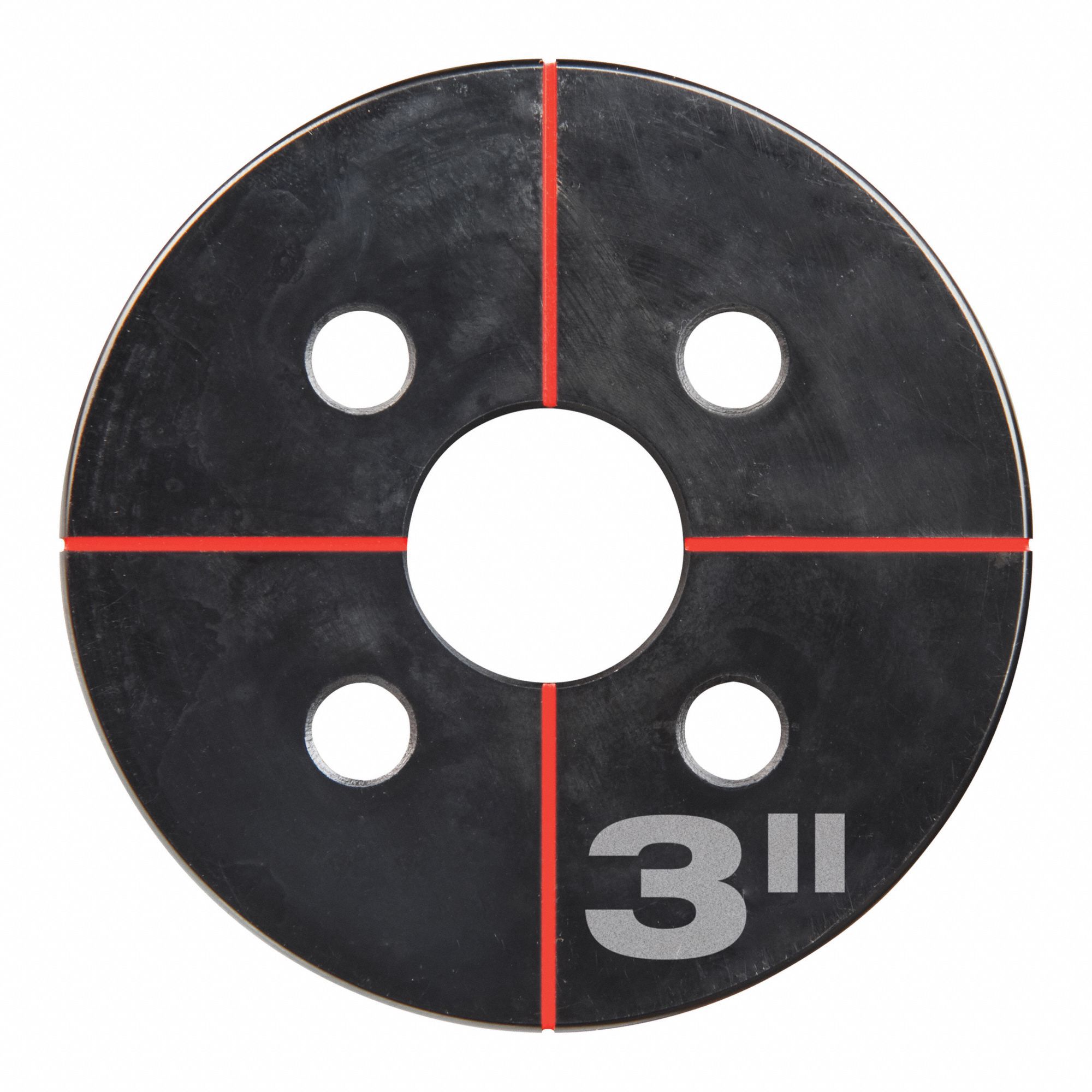 MILWAUKEE Knockout Die 12 ga Sheet Metal Capacity (Steel), 3 19/32 in Nominal Size, Round