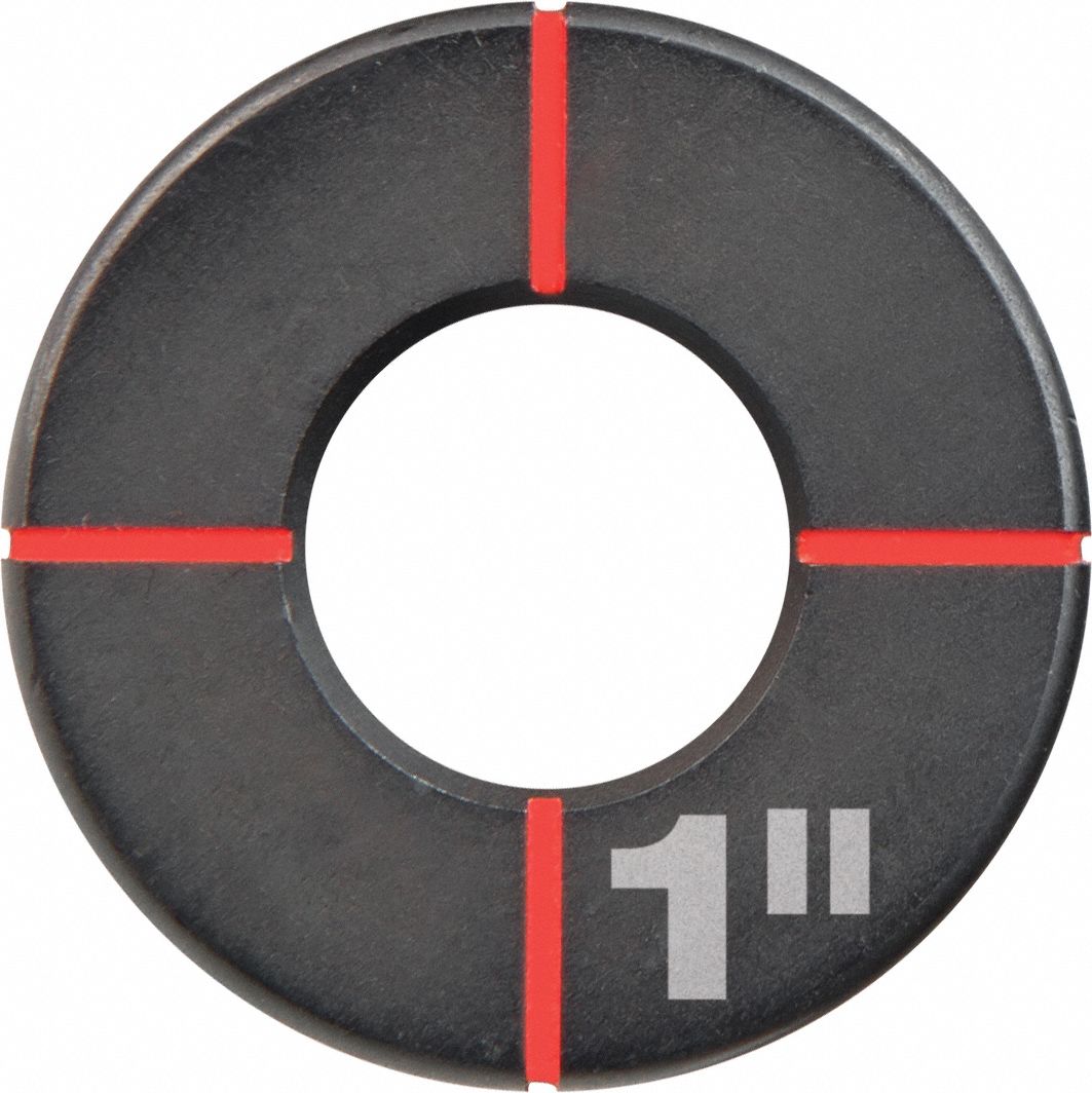 MILWAUKEE Knockout Die 12 ga Sheet Metal Capacity (Steel), 1 3/8 in