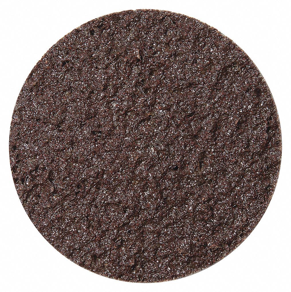 SURFACE CONDITIONING DISC, QUICK-CHANGE, COARSE, HEAVY-DUTY, BROWN, 3 IN, NON-WOVEN