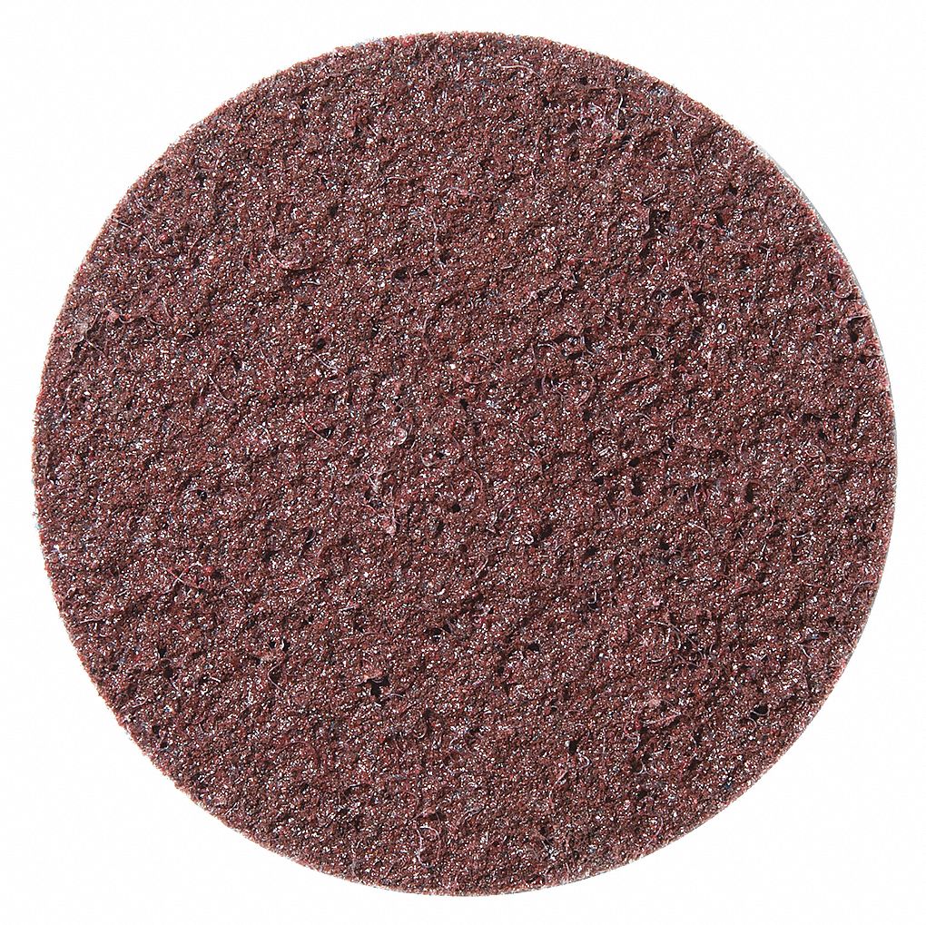 SURFACE CONDITIONING DISC, QUICK-CHANGE, MEDIUM, HEAVY-DUTY, BROWN, 3 IN, NON-WOVEN