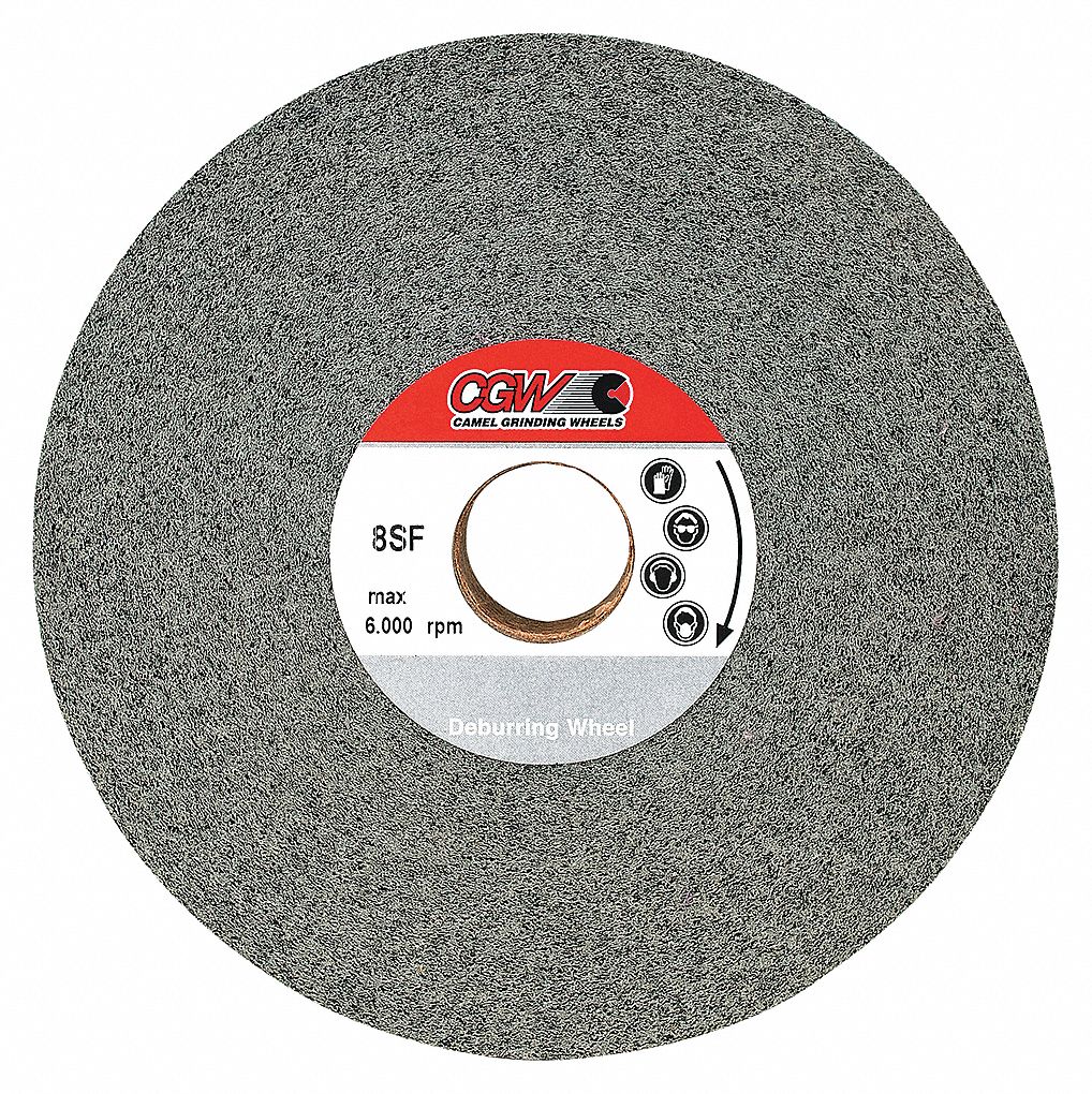 CGW ABRASIVES DEBURRING WHEEL, CONVOLUTE, MAX RPM 6000, DENSITY 7, FINE