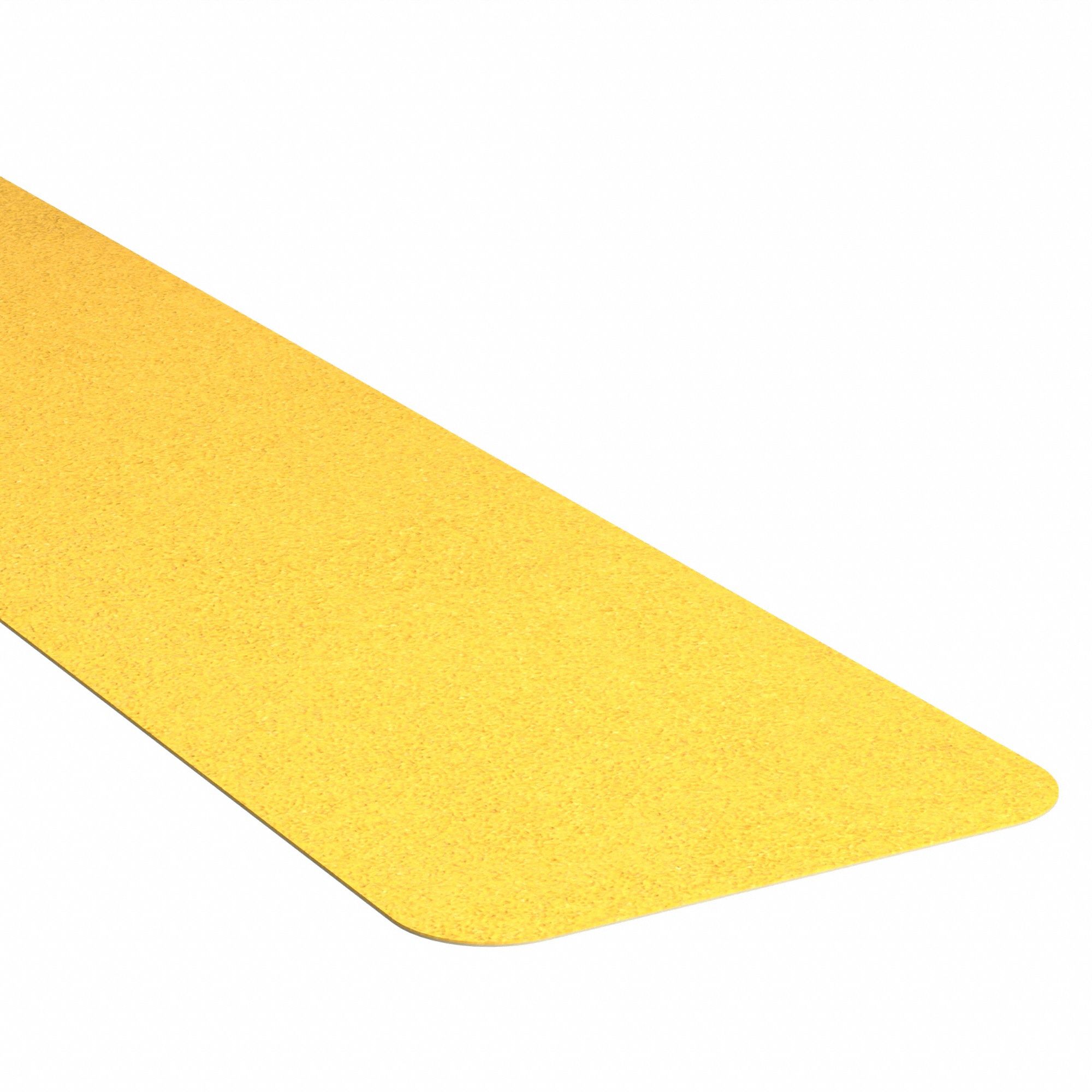 ANTI-SLIP TREAD, VERY COARSE, 20 TO 30 GRIT SIZE, YELLOW, SOLID, 6 X 24 IN, RUBBER/PAPER, 12 PK