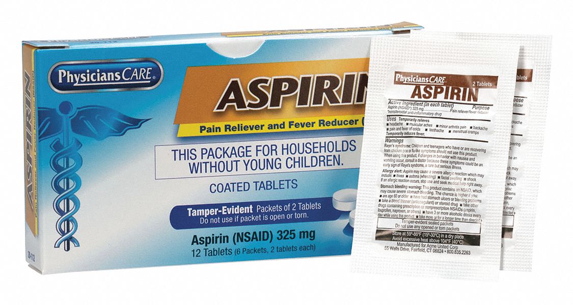 Pain Relief, Tablet, 6 x 2, Regular Strength, Aspirin