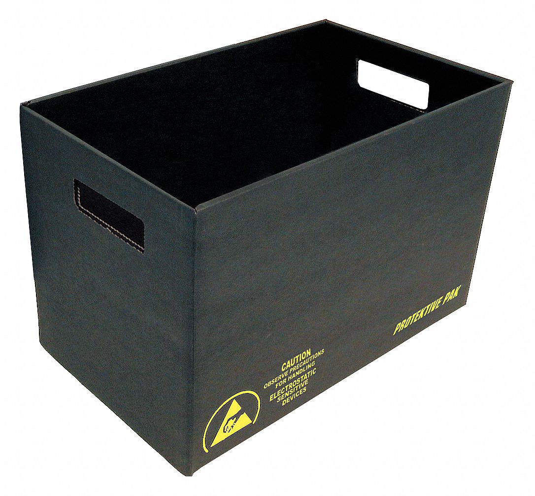 PROTEKTIVE PAK Corrugated Container Black InH X InL X InW EA AR