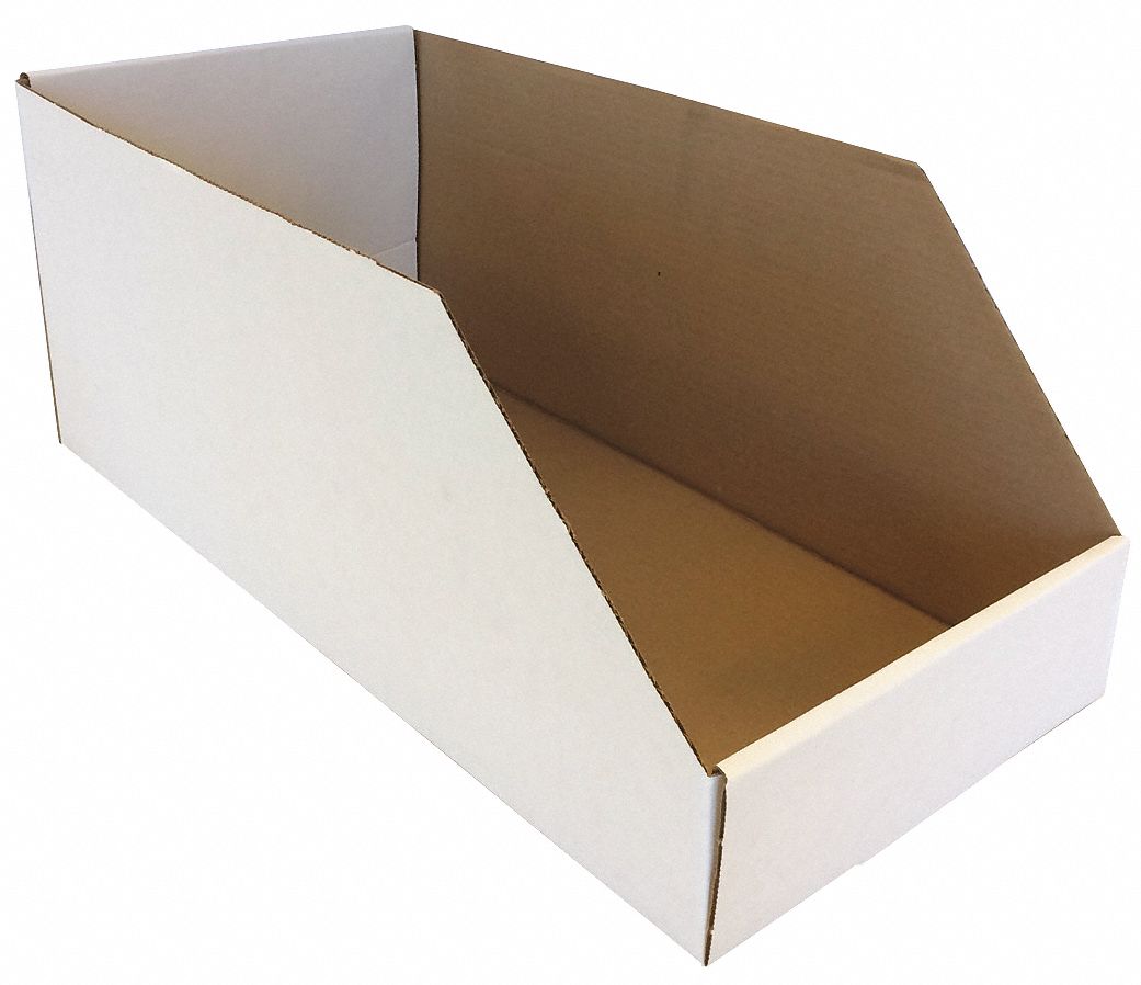 31AW62 - Corrugated Shelf Bin 11in.W 10in.H - Only Shipped in Quantities of 50
