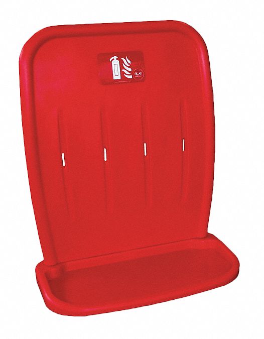 Red Fire Extinguisher Stand, Holds (2) 10 lb or 20 lb Fire Extinguishers
