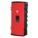 FIRE EXTINGUISHER CABINET, FOR 30 LB TANK WT, CABINET, SURFACE, BLACK/RED