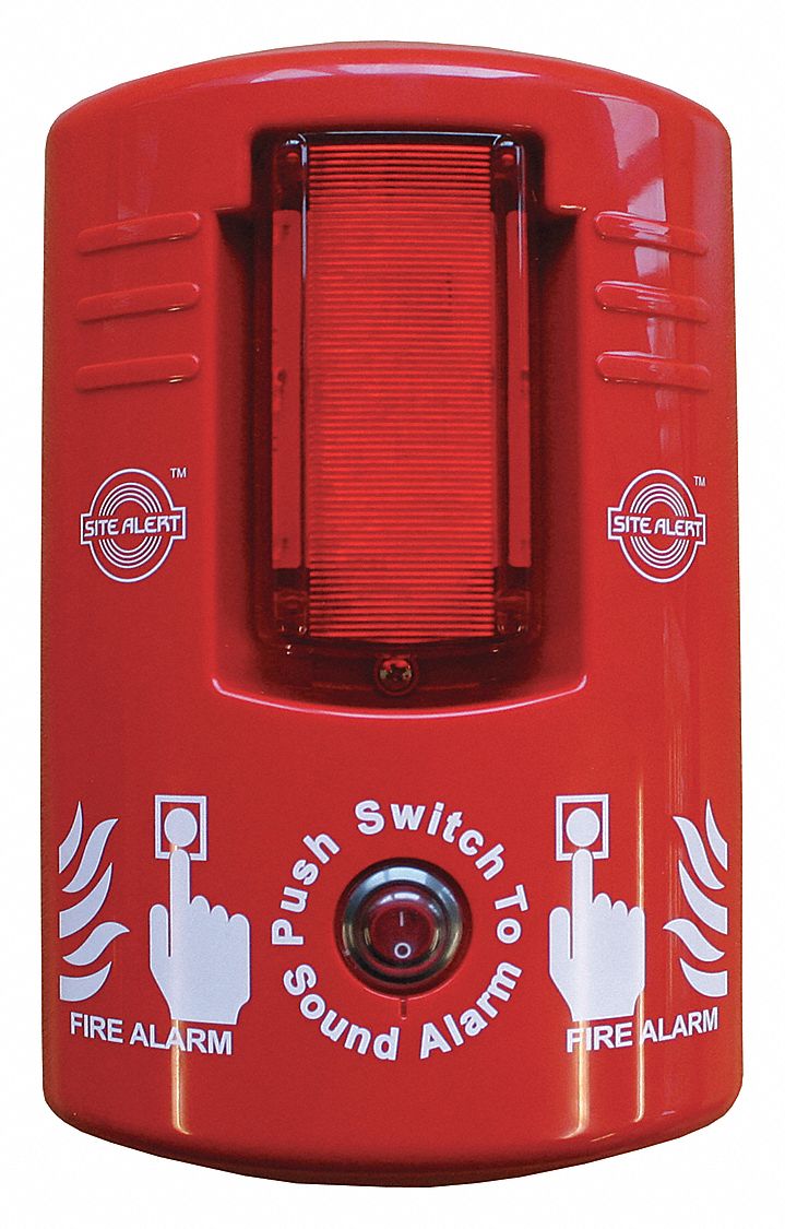 FLAMEFIGHTER, Electronic Alarm with Strobe Light 31AY23JHSA1 Grainger