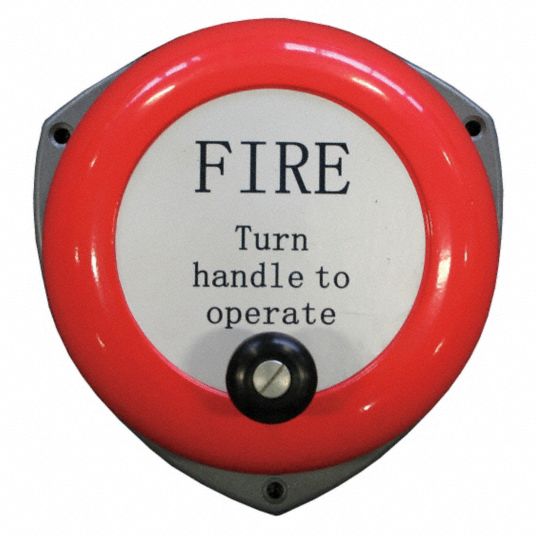 FLAMEFIGHTER Howler Alarm Bell, 4 in Depth, 60 Decibels, 7 in Diameter ...