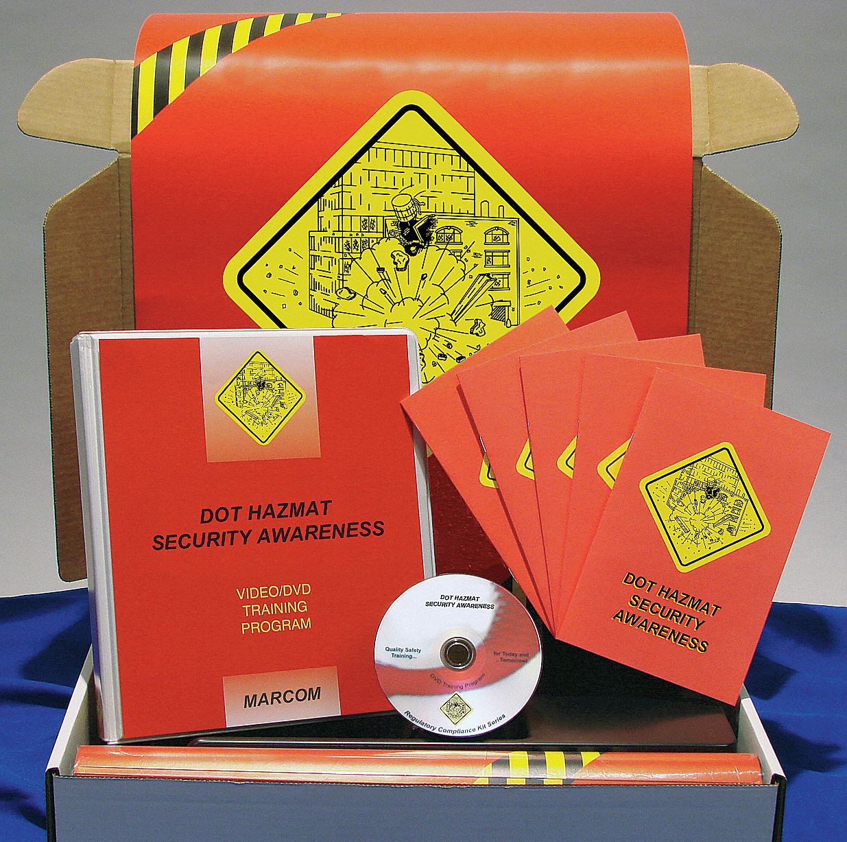 Training Kit: Haz Material Training, DOT HAZMAT Security Awareness, DVD/Guide/Test, English