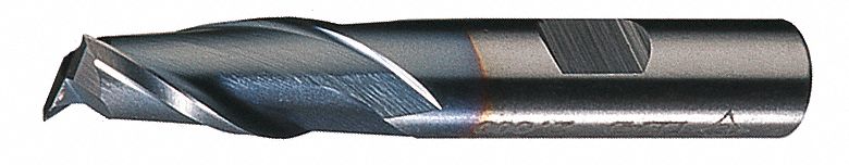 Square End Mill: Cobalt, TiCN Coated, 4 Flute, 3/4" Mill Dia, 4" LOC, 6-1/4" OAL
