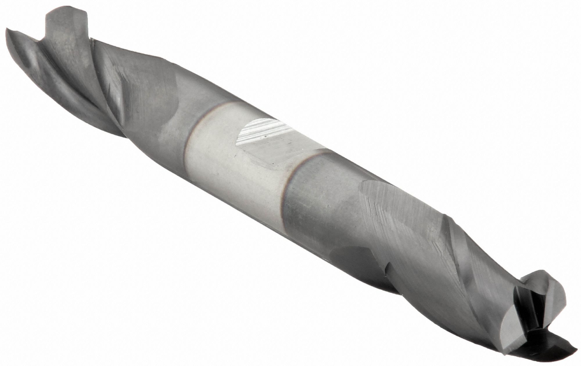 SQUARE END MILL, 3 FLUTES, ¼ IN MILLING DIAMETER, ⅝ IN CUT, 3⅜ IN L, HIGH SPEED STEEL