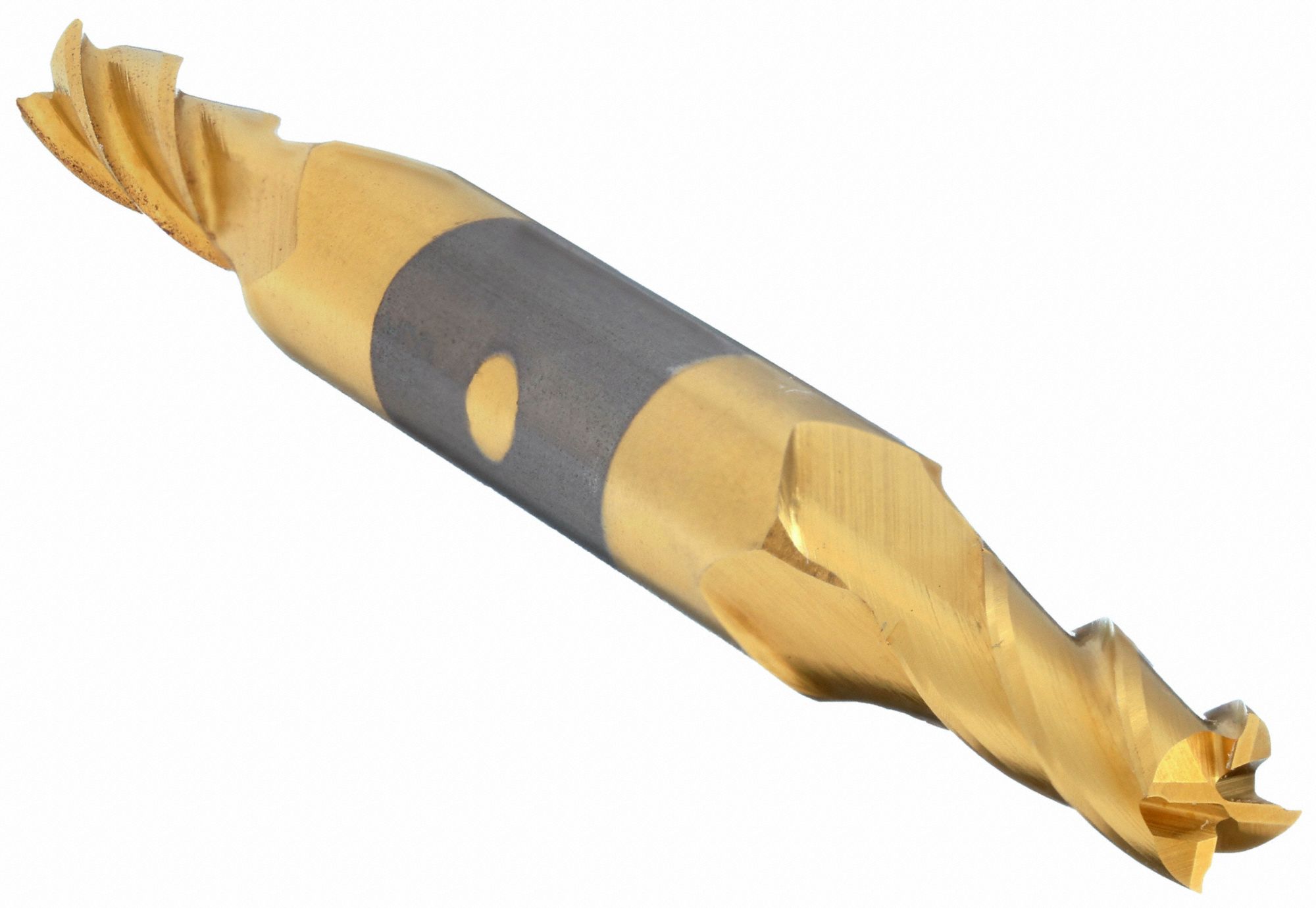 Sq. End Mill, Double End, HSS, 21/64"