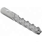 BALL END MILL, 4 FLUTES, 0.75 IN MILLING DIAMETER, 4 IN CUT, 6.25 IN LENGTH, HSS