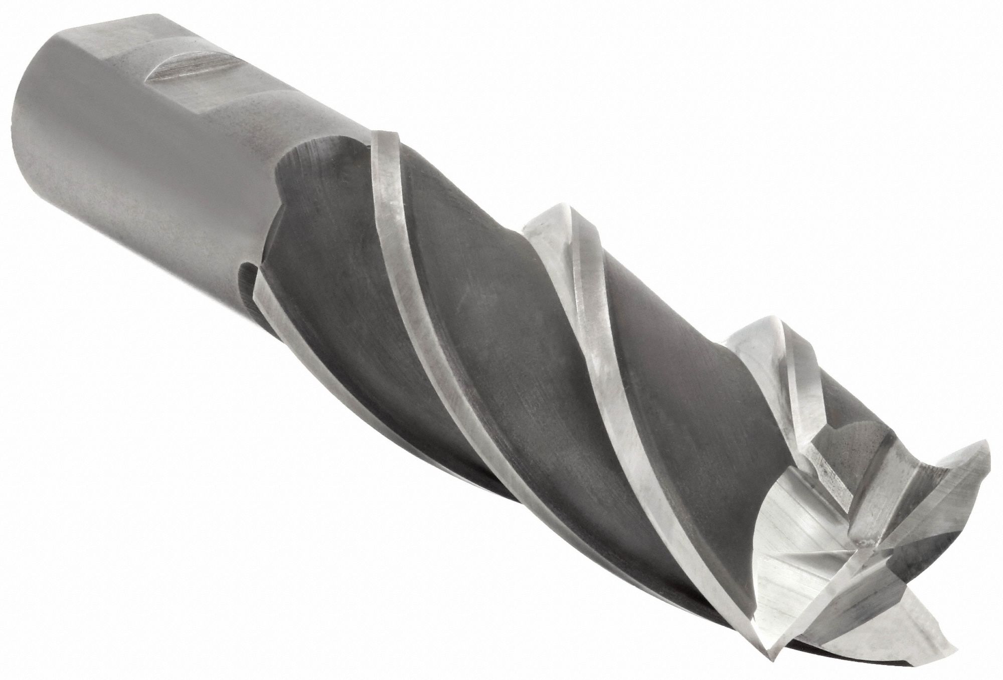 SQUARE END MILL, CENTRE CUTTING, 4 FLUTES, 1 IN MILLING DIAMETER, 6 IN CUT, HSS