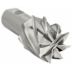 8-Flute General Purpose Finishing Bright Finish High-Speed Steel Square End Mills