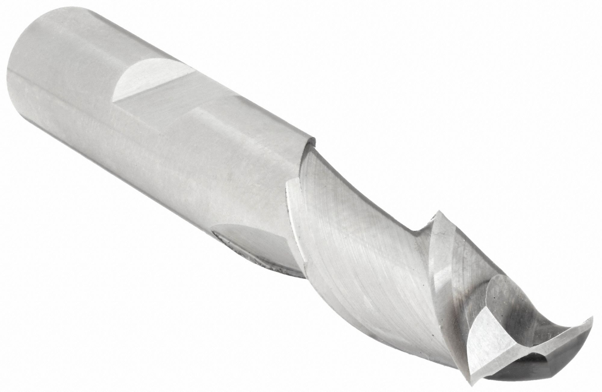 SQUARE END MILL, CENTRE CUTTING, 2 FLUTES, ⅜ IN MILLING DIAMETER, ¾ IN CUT, HSS